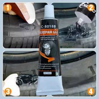 Gambar produk CHENG Lem Tambal Ban Mobil Car Tire Repair Glue Resistant 50ml 1PCS - JC-8018B