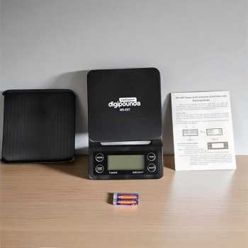 Gambar produk Taffware Digipounds Timbangan Kopi Digital Timer Coffee Scale 5kg 0.1g - MS-K07