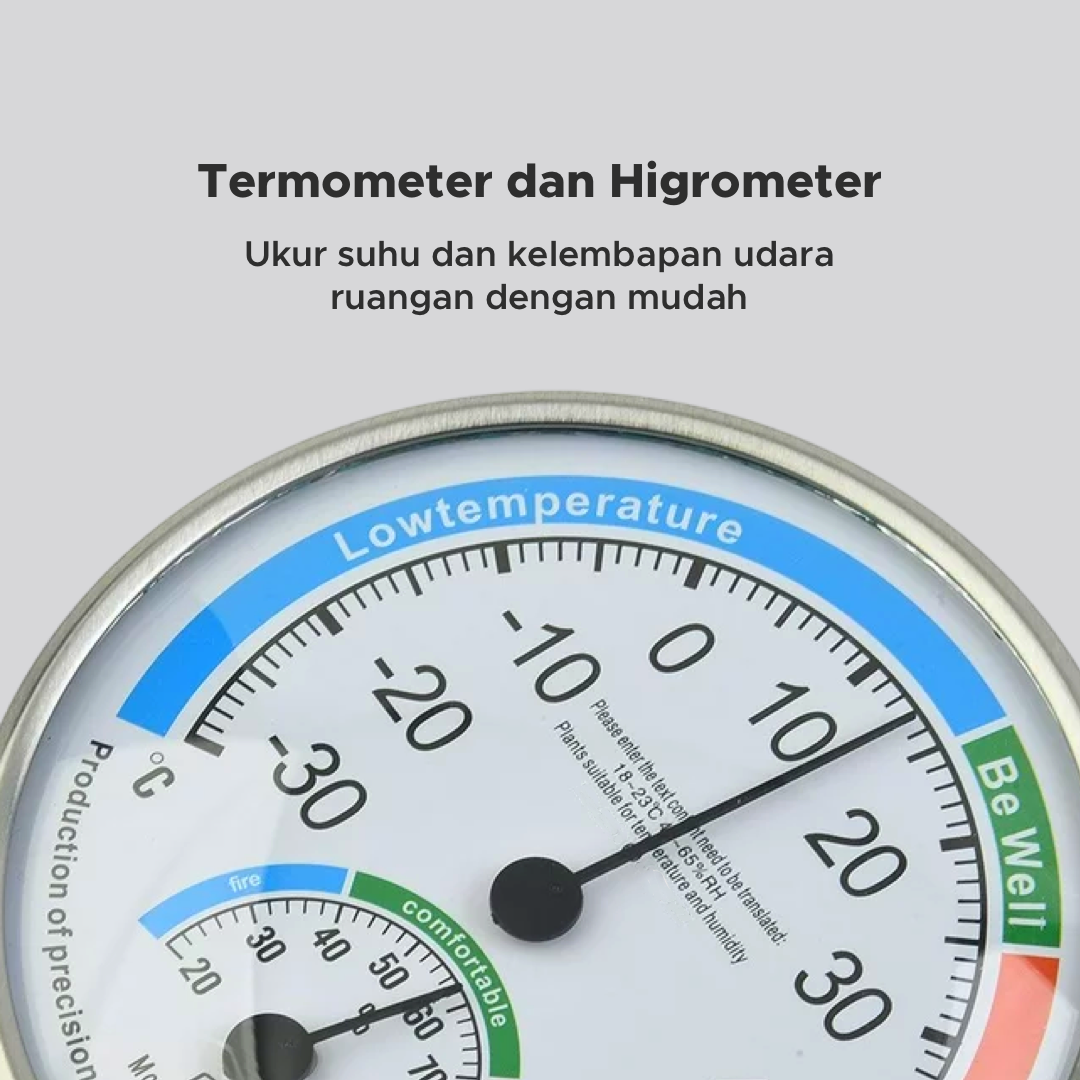 Gambar produk Taffware Analog Thermometer Hygrometer Temperature Humidity - TH101B