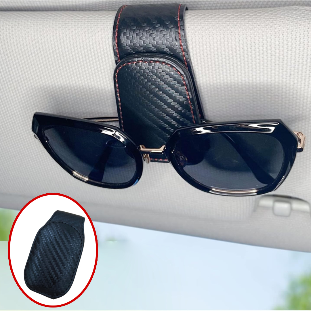 Gambar produk Anemone Penjepit Kacamata Mobil Sun Visor Fiber Magnetic Clip Holder - INU106