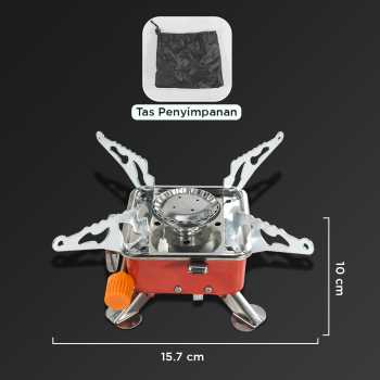Gambar produk KOVAB Kompor Gas Portable Mini Lipat Outdoor Ultralight Camping Stove - K-202