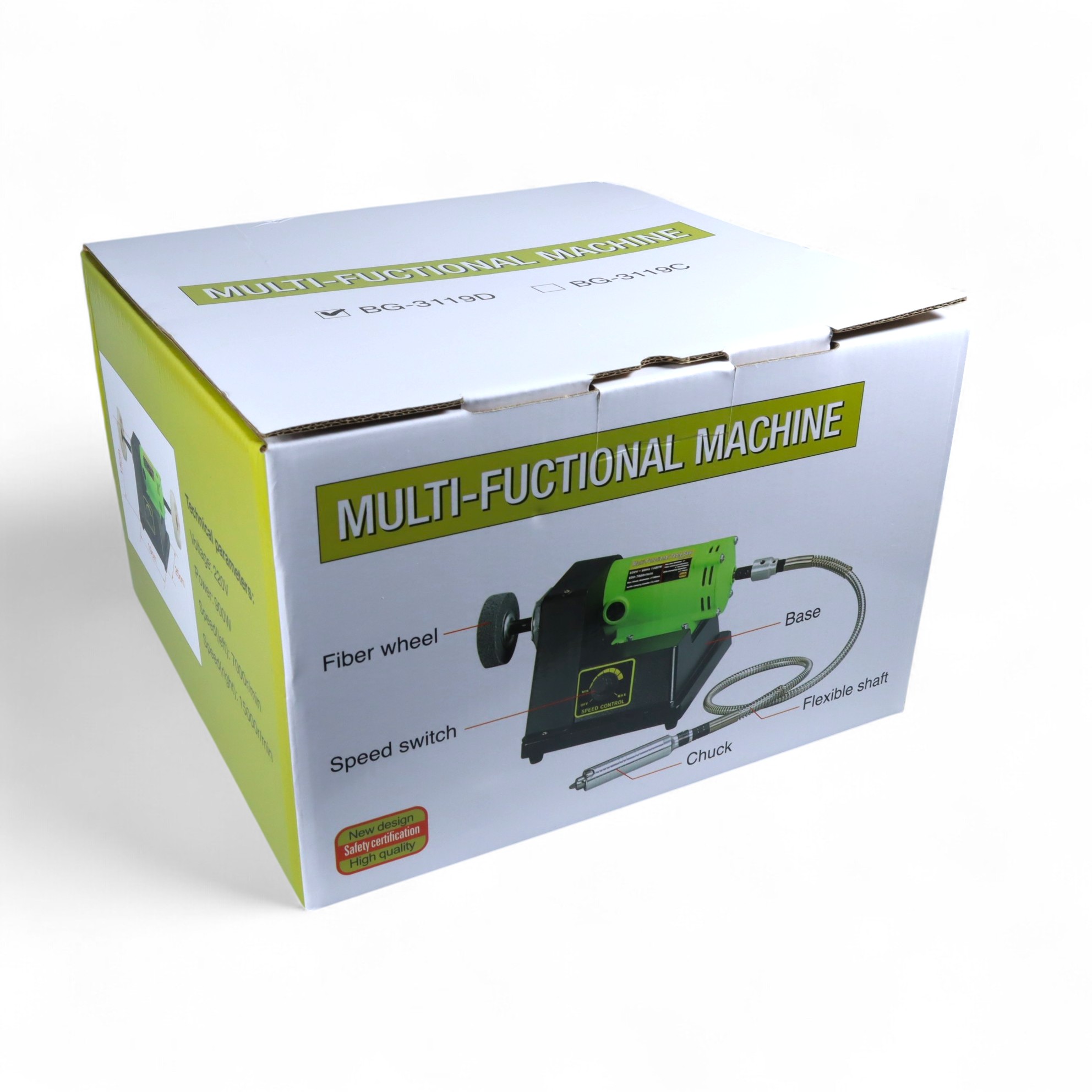 Gambar produk BAOSHISHAN Mesin Poles Duduk Dual Wheel Polishing Machine 220V 900W - BG-3119D