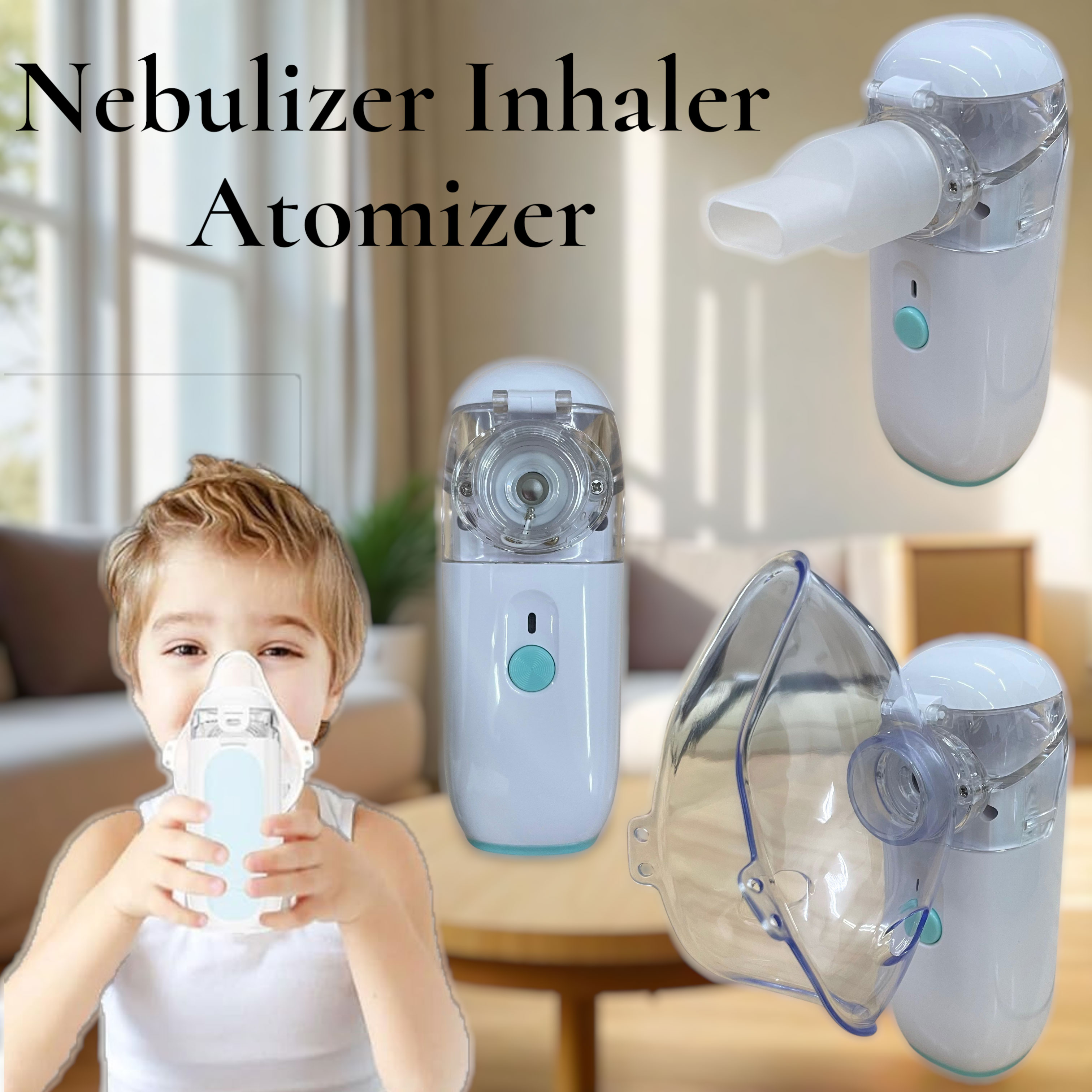 Gambar produk Wantobie Alat Terapi Pernapasan Handheld Nebulizer Inhaler Atomizer - ZH-N3