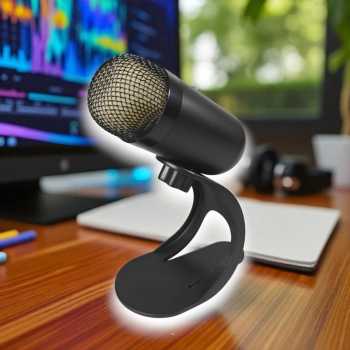 Singo Mikrofon Kondenser USB Condenser Microphone RGB with Stand - K6