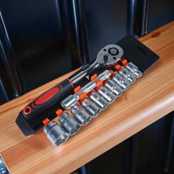 Gambar produk NEW TOOLS Set Kunci Shock Ratchet Wrench 1/2 Handle Drive CR-V 12 PCS - INU36