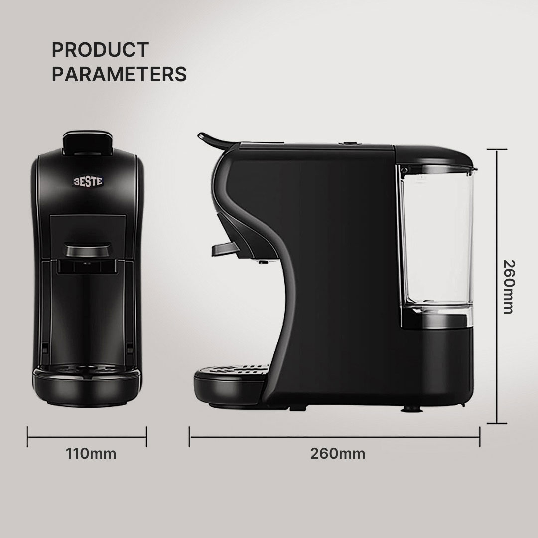 Gambar produk Trieste Mesin Kopi Espresso 3in1 Coffee Maker 19 Bar 1450W 600ml - ST-504