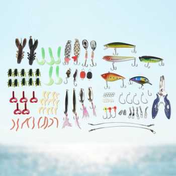 Gambar produk LIXADA Umpan Pancing Ikan Set Fishing Bait Kit 101 PCS - DWS250-H
