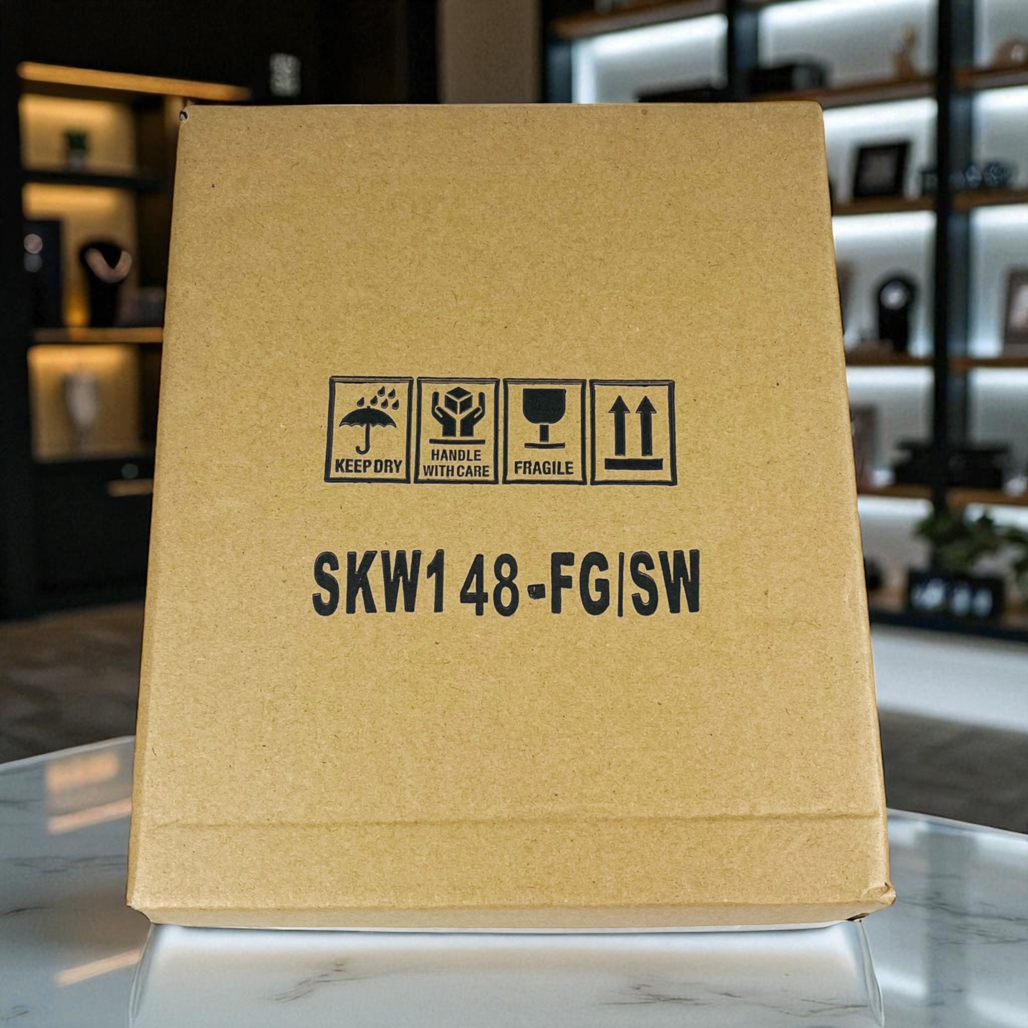 Gambar produk WBOX Kotak Jam Tangan Storage Organizer Wooden Elegant Watch Box 6 Slot - SKW148/SKW147