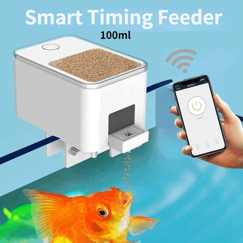 Gambar produk MFALI Pemberi Makan Otomatis Ikan WiFi Aquarium Tank Automatic Feeder - WP8621N