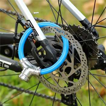 Gambar produk Senzen Gembok Sepeda Cable Ring Bike Lock Zinc Alloy 14cm - INU141