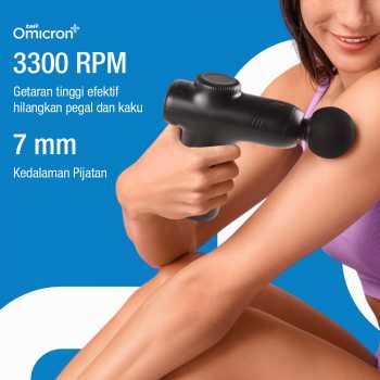 Gambar produk TaffOmicron Alat Pijat Elektrik Pundak Punggung Massage Gun 4 Head - JM05S