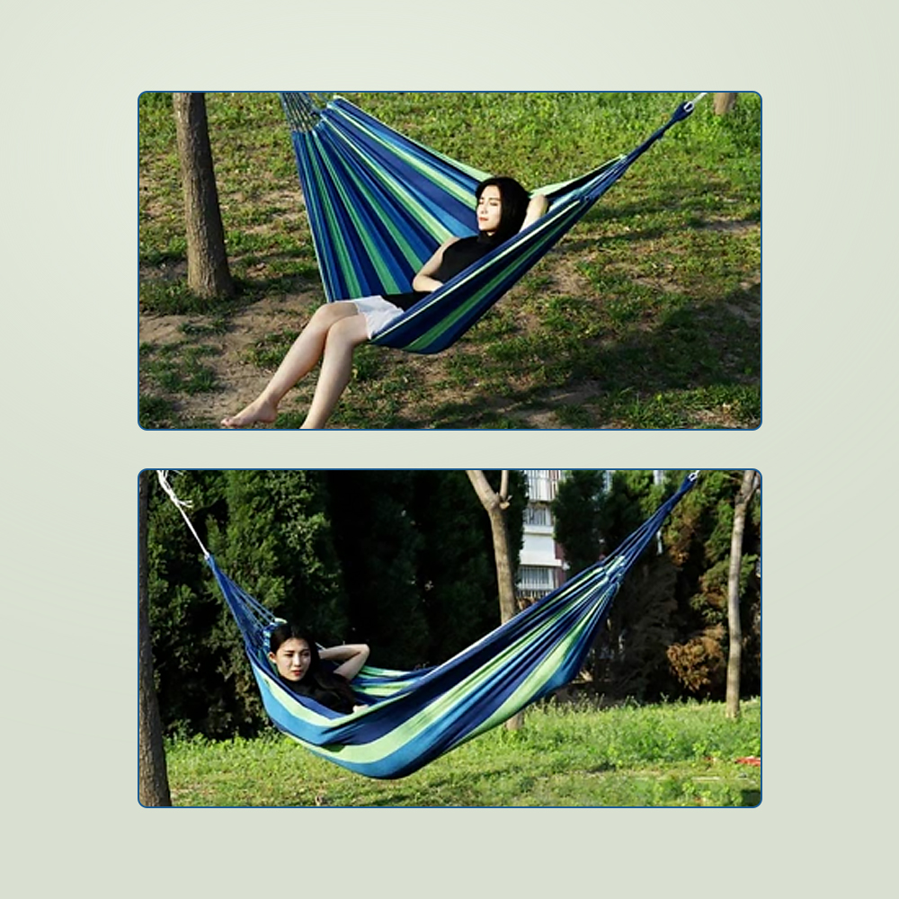 Gambar produk HOUSEEN Hammock Tempat Tidur Gantung Canvas Anti Rollover - JS427