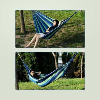 Gambar produk HOUSEEN Hammock Tempat Tidur Gantung Canvas Anti Rollover - JS427
