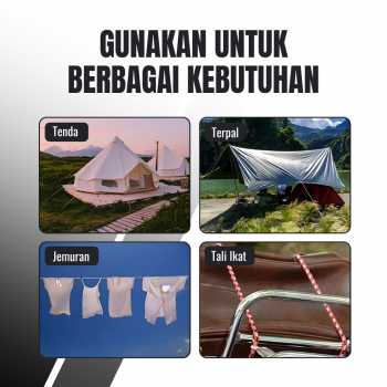 Gambar produk RayMING Tali Paracord Tali Tenda Climbing Rope 4M 4 Roll - RY1A