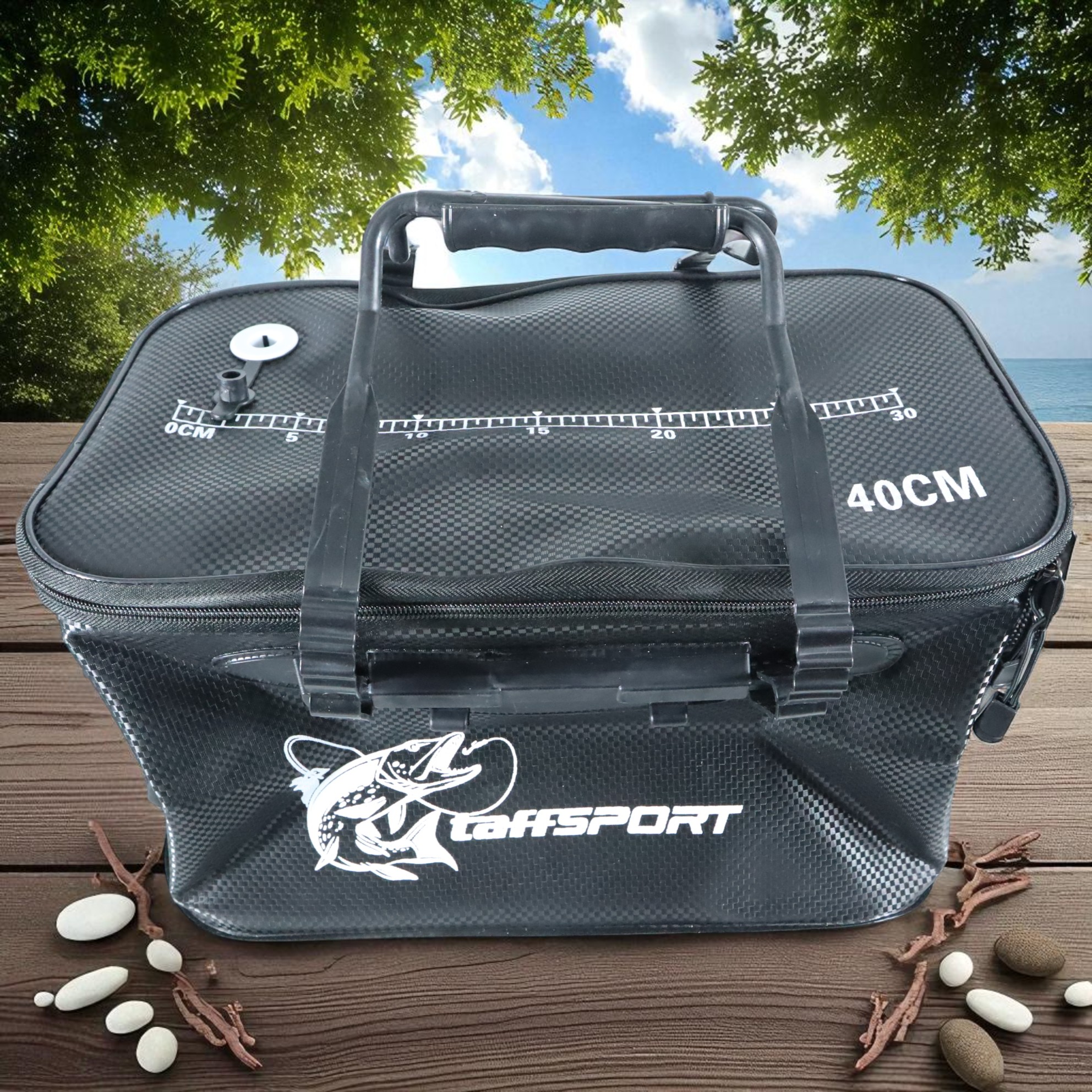 Gambar produk TaffSPORT Tas Perlengkapan Memancing Foldable Fishing Bucket EVA S - INU121