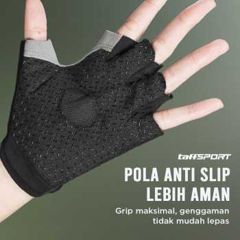 Gambar produk TaffSPORT Sarung Tangan Half Finger Sepeda Gym L - TSTS