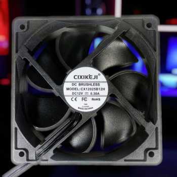 Gambar produk CIXIKEJI Cooling Fan Chassis Cabinet 2700RPM 100-240V EU with Knob 2 Fan - CV12025B12H