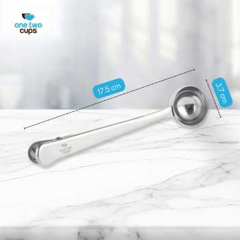Gambar produk One Two Cups Sendok Takar Kopi Teh Measuring Spoon with Clip - G166