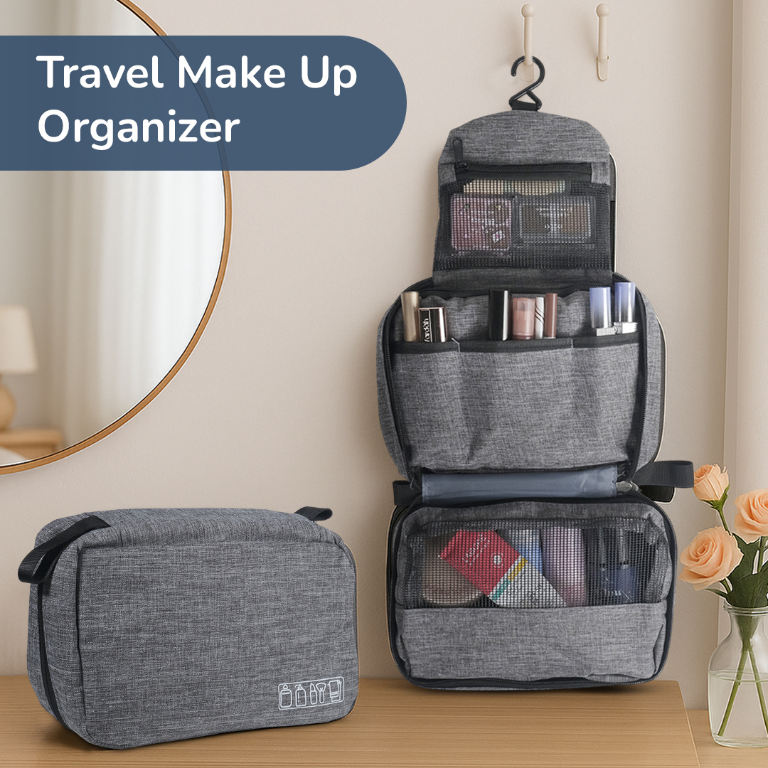 Gambar produk QEHIIE Hanging Travel Bag Folding Organizer Tas Lipat Multi Layer - QE24