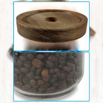 Gambar produk One Two Cups Toples Kaca Penyimpanan Makanan Kedap Udara Storage Jar 350ml - SL01