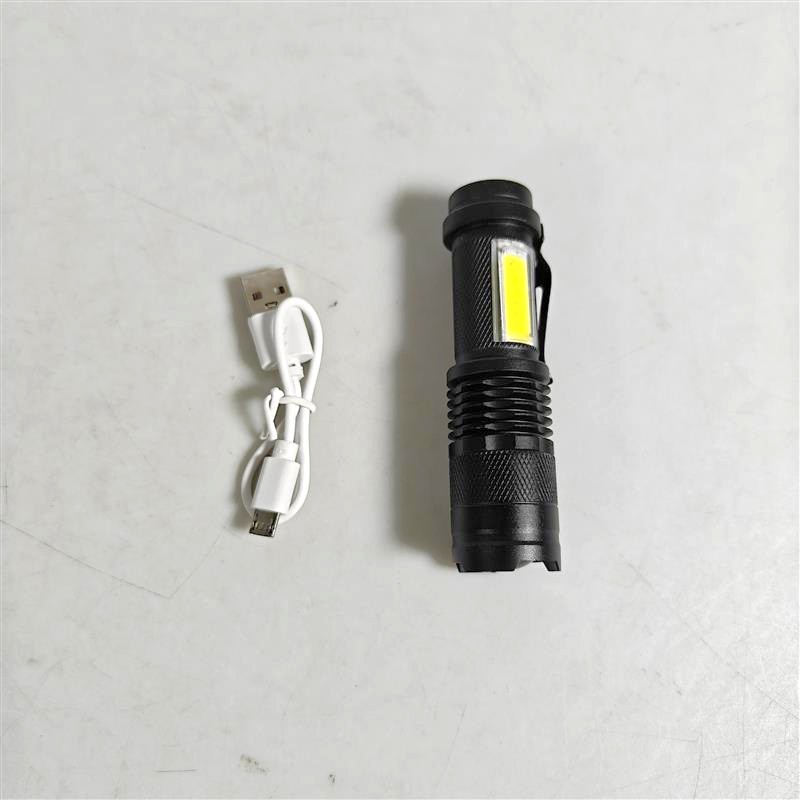 Gambar produk Shustar Senter LED Mini Flashlight USB Rechargeable XPE COB 800 Lumens - S-002