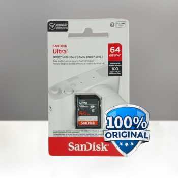Gambar produk SanDisk Ultra SDHC/XC UHS-I Card Class 10 100MB/s 64GB - SDSDUNR-GN3IN