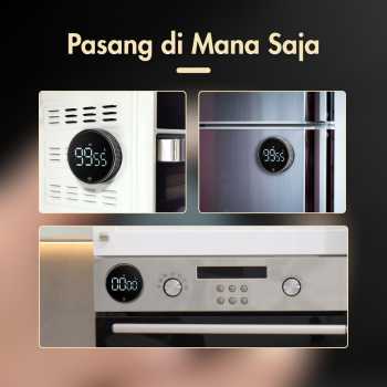 Gambar produk WEMGO Timer Masak Dapur Digital Rotary Kitchen Countdown - H-217