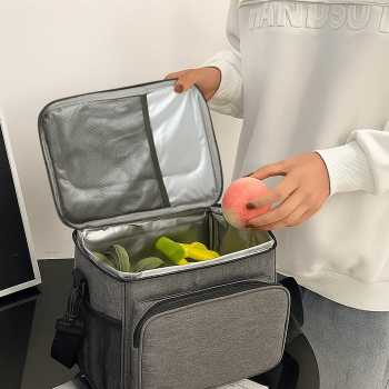 Gambar produk WILLSTAR Tas Piknik Hot and Cold Insulated Lunch Bag Leakproof 15L - WS23