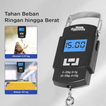 Gambar produk Taffware Digipounds Timbangan Tas Gantung Digital Scale 50kg 0.01kg - WH-A08