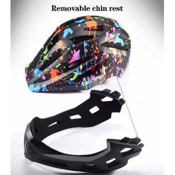 Gambar produk TaffSPORT Helm Modular Sepeda Anak Full Face Bike Size S - CHF78