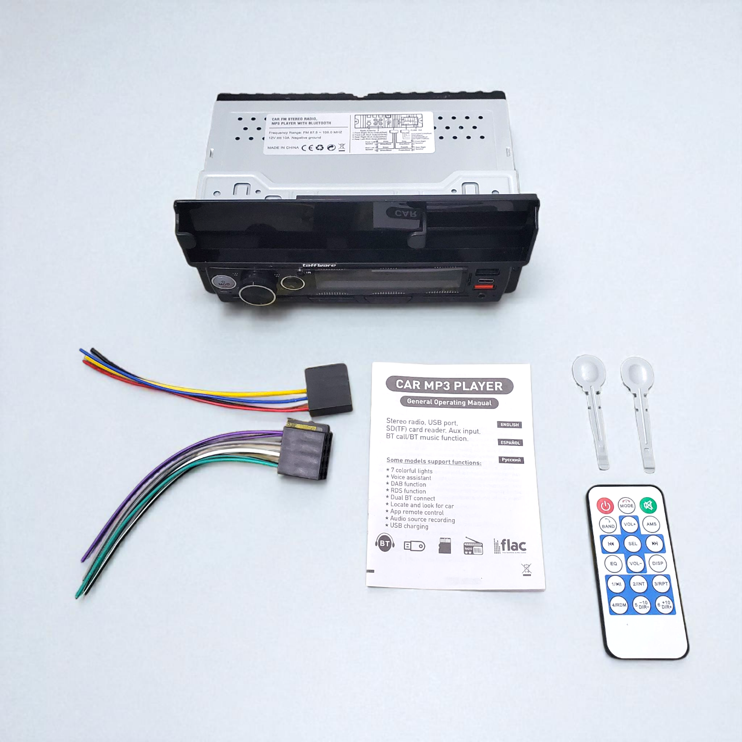 Gambar produk Taffware Tape Mobil Audio MP3 Player Bluetooth USB with Phone Holder - HL81