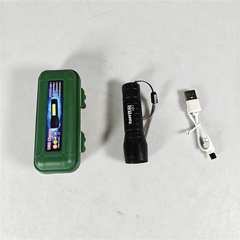 Gambar produk TaffLED Albinaly Senter LED USB Rechargeable XPE Q5 COB 2300 Lumens - 1517