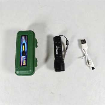 Gambar produk TaffLED Albinaly Senter LED USB Rechargeable XPE Q5 COB 2300 Lumens - 1517