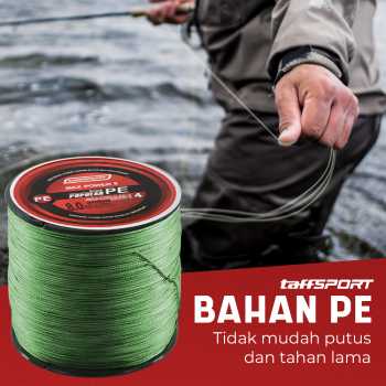 Gambar produk TaffSPORT Senar Tali Pancing Fishing PE Braided Thick Line 300M 8.0 - BLTP