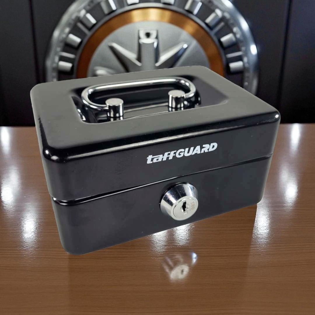 Gambar produk TaffGUARD Kotak Brankas Uang Safebox Key Lock 12.5x9.5x6cm - JJZS67