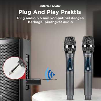 Gambar produk TaffSTUDIO Mikrofon Karaoke Wireless Portable KTV 2.4GHz - X220U