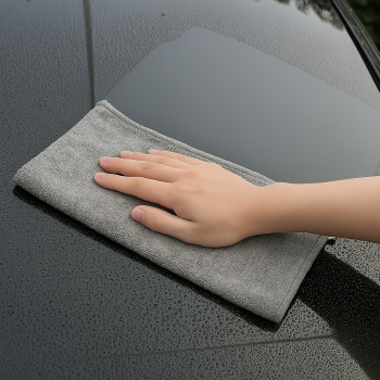 Gambar produk HAIFENG Kain Lap Microfiber Mobil Cleaning Towel Soft High Absorption 30x60cm - HF30