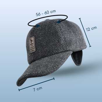 Gambar produk EDIKO Topi Baseball Unisex Cap Ear Warm Protection Penutup Telinga - K515