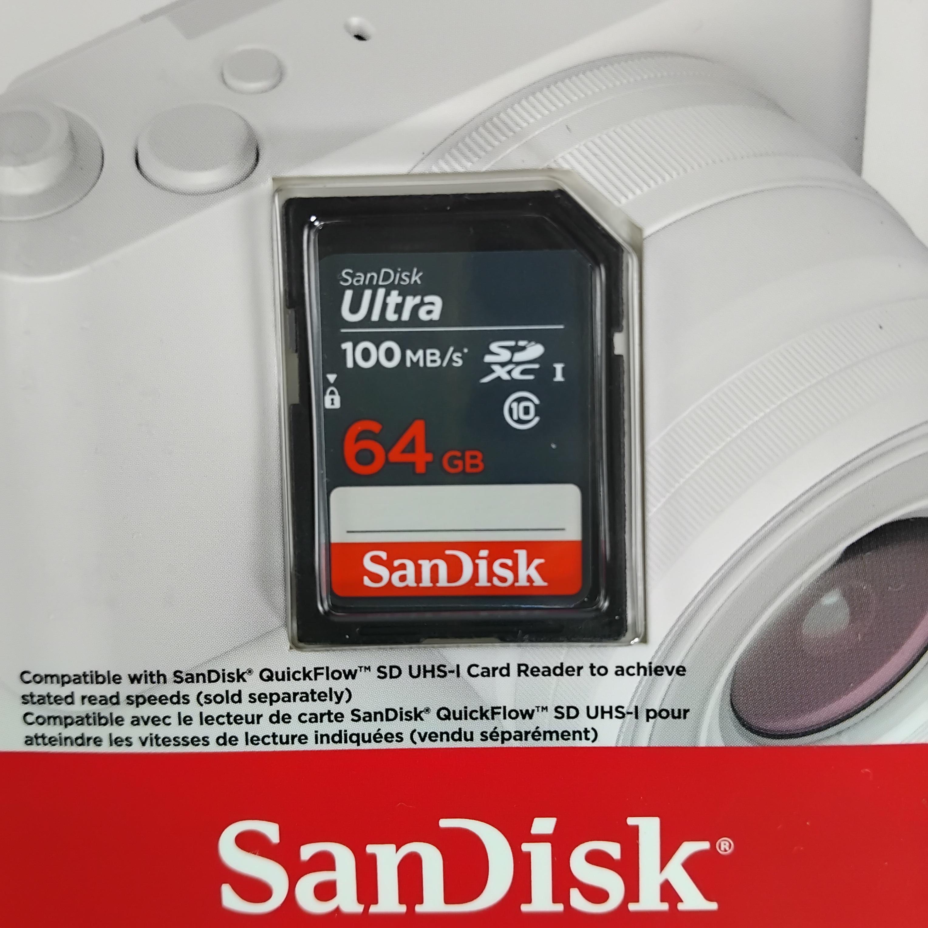 Gambar produk SanDisk Ultra SDHC/XC UHS-I Card Class 10 100MB/s 64GB - SDSDUNR-GN3IN