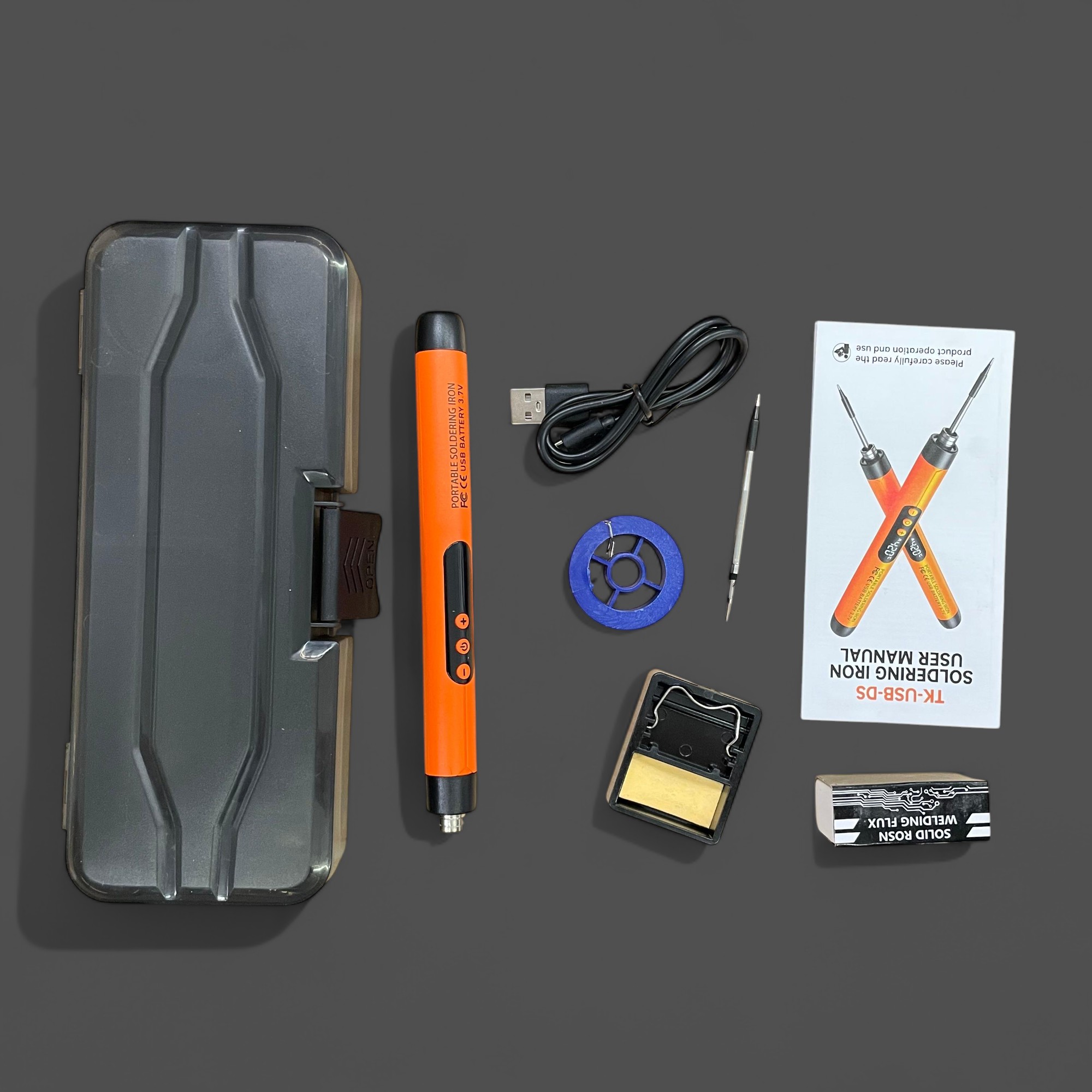 Gambar produk LEFAVOR Solder Adjustable Temperature Fast Heating LCD Type-C 1000mAh - TK-USB-B