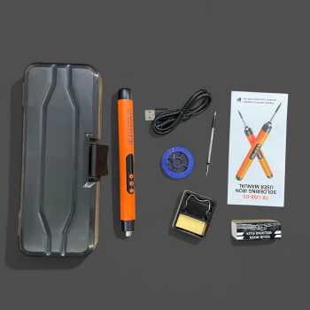 Gambar produk LEFAVOR Solder Adjustable Temperature Fast Heating LCD Type-C 1000mAh - TK-USB-B