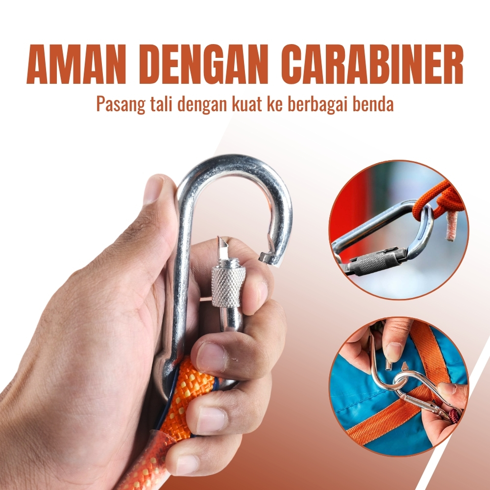 Gambar produk RayMING Tali Outdoor Darurat Panjat Tebing Survival Fire Rope 20M - RM-20