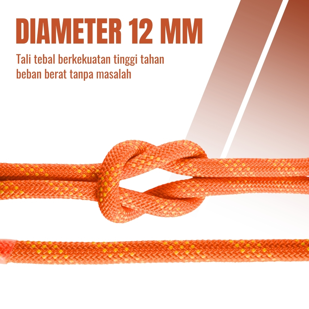 Gambar produk RayMING Tali Outdoor Darurat Panjat Tebing Survival Fire Rope 20M - RM-20