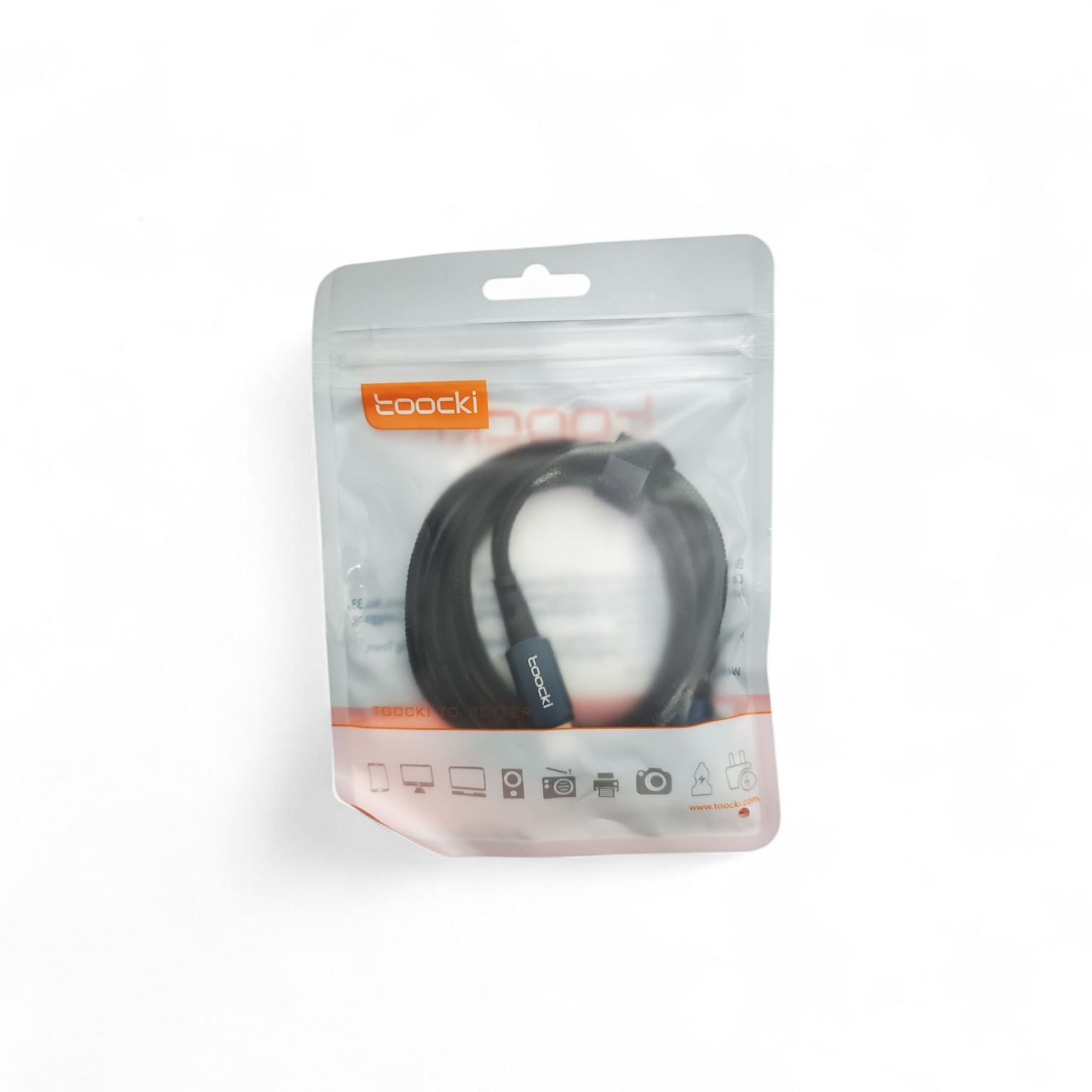 Gambar produk Toocki Kabel Data Type C to Type C Fast Charging L-Shape PD 100W 5A 1M - TXCTT1-WY