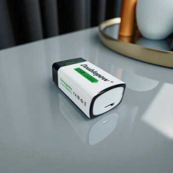 Gambar produk Doublepow Baterai Rechargeable 9V Li-Ion 650mAh 1 PCS - DP-9V6