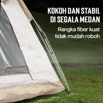Gambar produk WolFAce Tenda Camping Lipat Otomatis 3-4 Orang Single Layer Waterproof - CT-XML-9-1