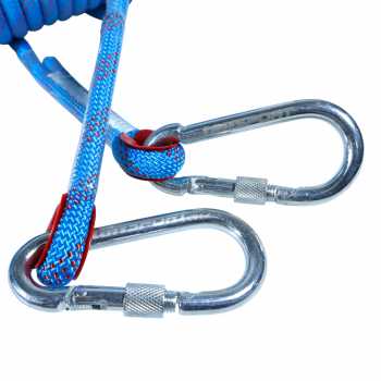 Gambar produk TaffSPORT Tali Paracord Panjat Tebing Climbing Rope Steel Buckle 10mm Panjang 30M - 24KN