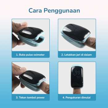Gambar produk AIQUE Fingertip Pulse Oximeter Alat Ukur Saturasi Oksigen Darah - TY-05