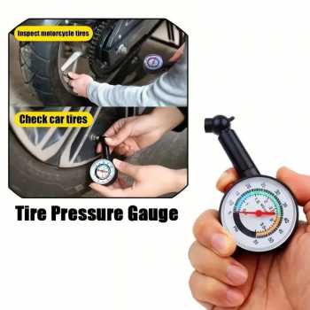 Gambar produk KAWISH Alat Ukur Tekanan Ban Mobil Motor Manometer Analog Tire Gauge - KWS130