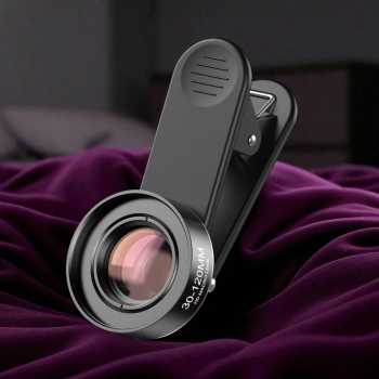 Gambar produk APEXEL Lensa Kamera Smartphone Macro Lens 30-120mm with Universal Clip - APL-HD30120